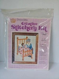 Vtg Crown Arts Creative Stitchery Kit #4008 Grandma - Picture 1 of 4