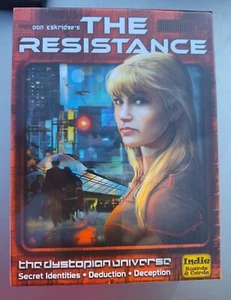 "BRAND NEW" The Resistance: Card Game Indie Board & Cards (Don Eskridge) SEALED - Picture 1 of 2