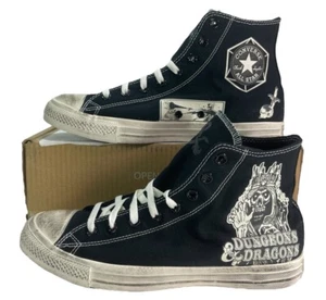 Converse by YOU Dungeons and Dragons Sneakers CTAS Hi D&D Distressed Men's 10 - Picture 1 of 12