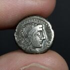 Roman Republic Half Denarius Ancient Roman Tiny Silver Coin 89Bc 12mm Porcia