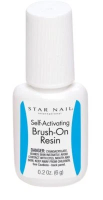 STAR NAIL INTERNATIONAL Star Nail Self Activating Brush-On Resin 0.21 oz (6 gm) NEW