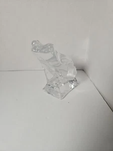 Clear Crystal  Glass Frog Figurine Paperweight   - Picture 1 of 12