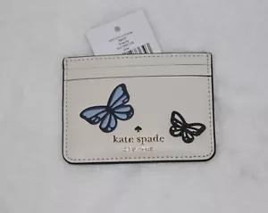 🌸 Kate Spade Small Slim 3D Butterfly Flutter Fly Leather Card Holder Wallet NWT - Picture 1 of 2