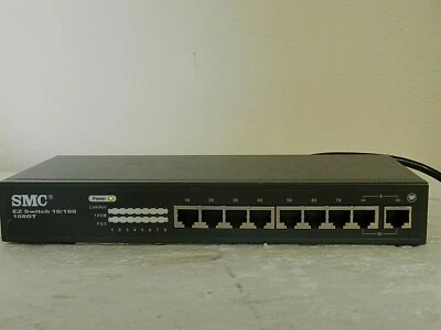 SMC EZ Switch 10/100 8-Port Ethernet Network Switch 108DT EZNET-8SW - Image 1 of 2