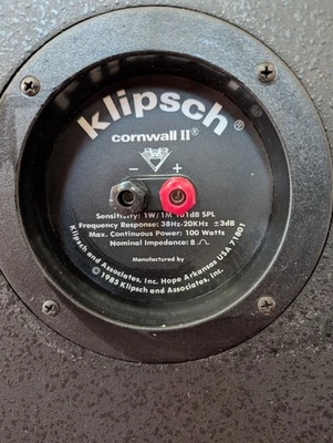 Klipshorn Cornwall II stereo speakers - Image 1 of 3