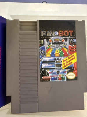 Pinbot Nintendo Entertainment System NES 1990 Video Game - Cart with Manual  - Image 1 of 3