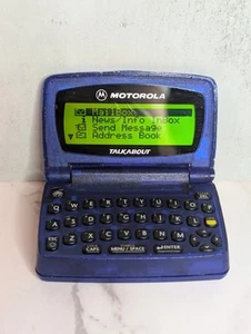 Vintage Motorola Talkabout 2way Text Pager A06PKB5806AA - Rare Blue *READ DESC* - Bild 1 von 7