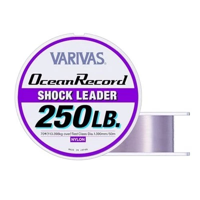 VARIVAS Ocean Record Shock Leader 50 m 250 lb.(#70)NUEVO Foto 1 de 4