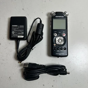 Olympus LS-10 Black USB MP3 Audio Linear PCM Field Recorder with Adaptor & Cable - Picture 1 of 11