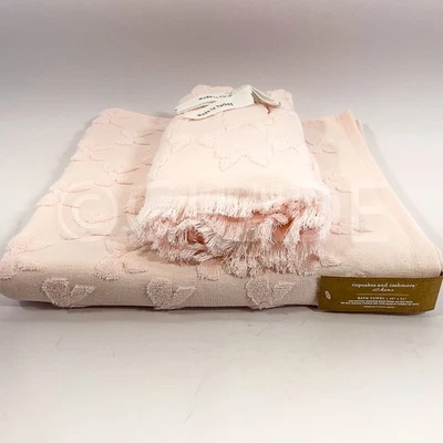 Cupcakes and Cashmere  3Pcs Towels Set  100% Cotton Oeko Tex Pink New - Image 1 of 4