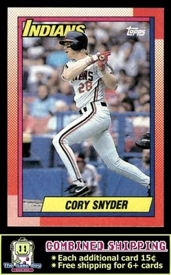 1990 Topps #770 Cory Snyder Cleveland Indians - Image 1 of 2