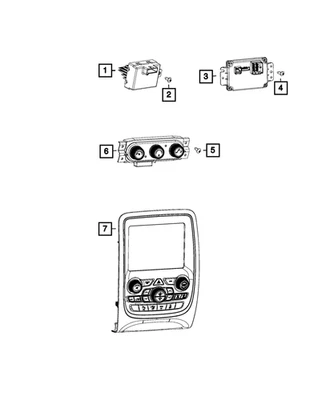 Genuine Mopar A/C And Heater - Auxiliary Control 68330873AA - Image 1 of 4