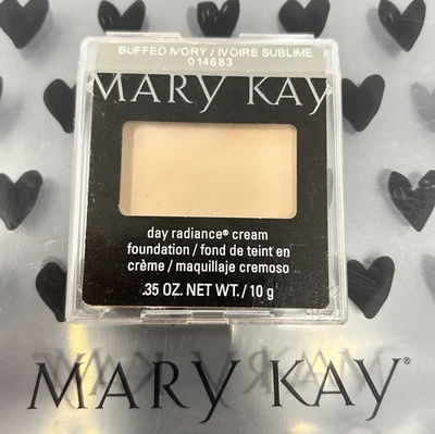 FLAWED Mary Kay BUFFED IVORY Day Radiance Cream Foundation 014683 NEW FAST SHIP - Image 1 of 2