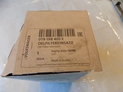 NOVA Geração OEM Volkswagen Audi Group Elemento de Filtro de Óleo 079 198 405 E, 079198405E - Imagem 1 de 4