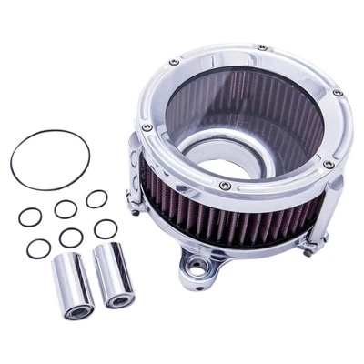 Limpiador de aire de alto flujo Trask Performance Assault Charge - Cromo - TM1021P Foto 1 de 2