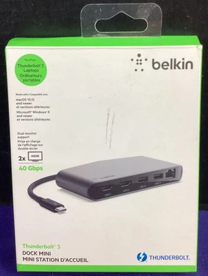Belkin F4U098BT USB 3.0 Docking Station NEW - Image 1 of 2