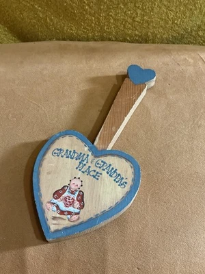 Decoración de pared colgante de madera hecha a mano/pintada para abuela y abuelos lugar casa núcleo Foto 1 de 3