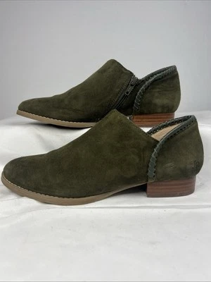 Botines Jack Rogers para mujer talla 6 verde oliva gamuza cremallera lateral Foto 1 de 4