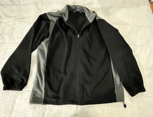 Izod Perform Fleecejacke Full Zip Gr. 2XL grau schwarz - Bild 1 von 4