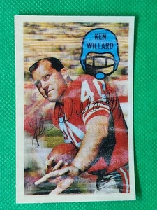 1970 Kellogg's #33 Ken Willard NICE San Francisco 49ers / UNC Tar Heels CRACK - Picture 1 of 4