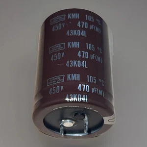 Nippon Chemi‐Con KMH 470 μF 450 V Snap‐In – 105 °C – NOS probado - Imagen 1 de 4