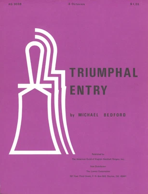 Triumphal Entry Sheet Music 3 Octaves Handbells 1983 Bedford - Image 1 of 3