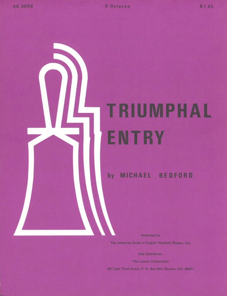 Partituras Triumphal Entry 3 octavas campanas 1983 Bedford Foto 1 de 3