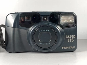 [Exc+4] Cámara fotográfica Pentax Espio 115 AF Point & Shoot 35 mm funciona probada desde JPN - Imagen 1 de 8