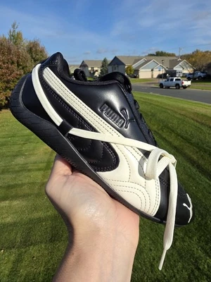 Women's Size 7 - Puma Speedcat Premium x Rosé 'Black/Warm White' - 404391-01 - Image 1 of 4