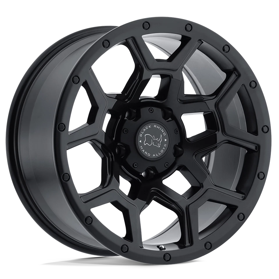 Rueda negra mate 17x8 Rhino Overland 5x120 (35 mm) Foto 1 de 4