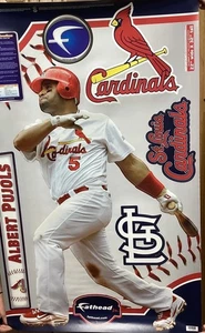 Albert Pujols Fathead Jr grafica vinile riutilizzabile St Louis Cardinals 22 x 34" - Foto 1 di 6
