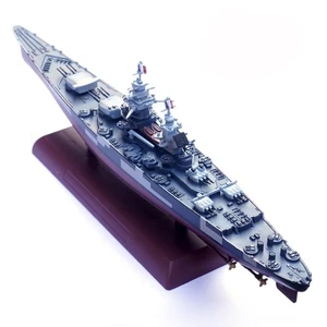 Modello Militare Diecast 1:1000 Nave da Battaglia Francese Richelieu Collezione - Foto 1 di 11