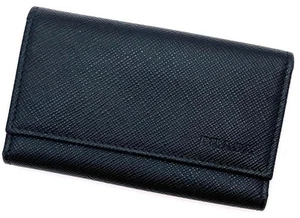 Prada 6 Schlüssel Etui Saffiano Leder Schwarz Original - Bild 1 von 9