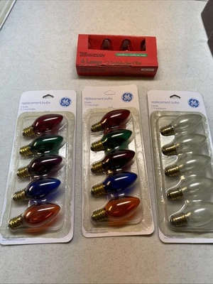3 GE Replacement Light Bulbs, Christmas Plus Trimmerry Pack Of C-7 Xmas Lights - Image 1 of 4