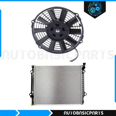For 2005-2011 Toyota Tacoma 2.7L Tacoma 4.0L Aluminum Radiator & Cooling Fan Kit - Image 1 of 4