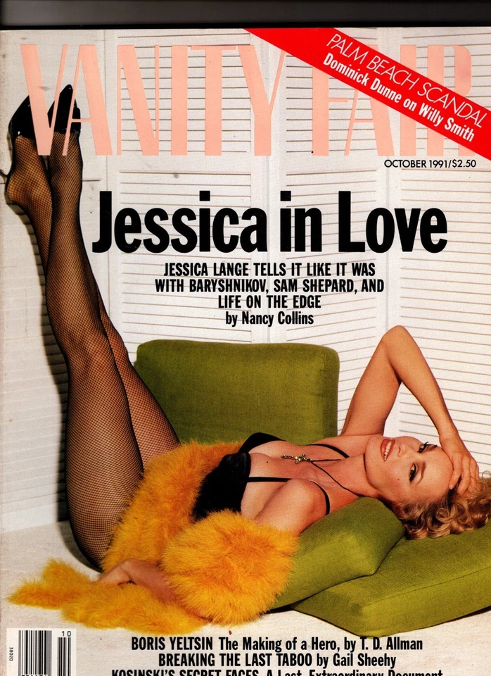 1991 Vanity Fair October-Jessica Lange, Ann-Margret, W. Ken Smith; Addams Family - Image 1 of 1