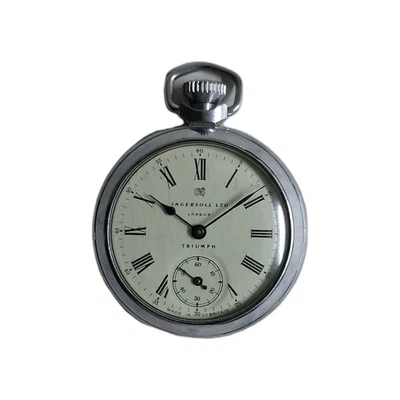 VINTAGE INGERSOLL LTD LONDON TRIUMPH POCKET WATCH  BRITAIN REPAIR OR SPAIR  - Image 1 of 4