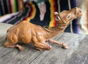 Vintage Leder Kamel Figur - Bild 1 von 7