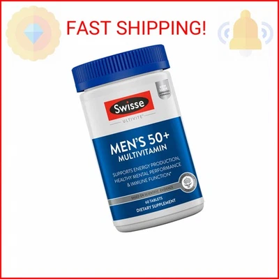Ежедневные мультивитамины Swisse для мужчин 50 лет и старше | 39 витаминов, антиоксидантов и Mi - Изображение 1 из 2