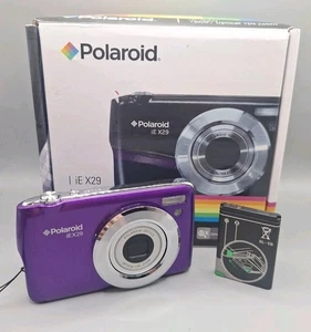 Boxed Polaroid IE X29 Digital Camera, Purple, With All Accessories. - Picture 1 of 13