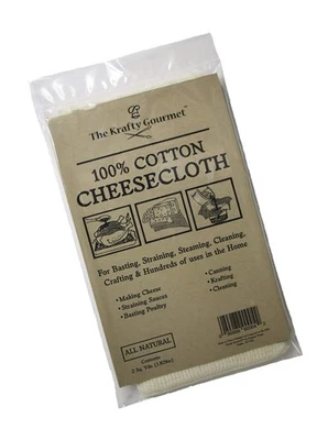 Papilla de queso Krafty Gourmet 100 % algodón para colar, basar pavo, enlatar... Foto 1 de 4