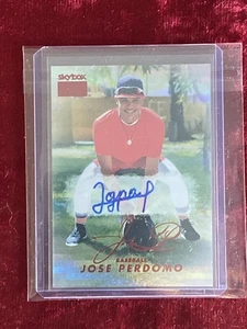 2022 Skybox Metal Universe Champions Rookie Auto Jose Perdomo - Picture 1 of 2