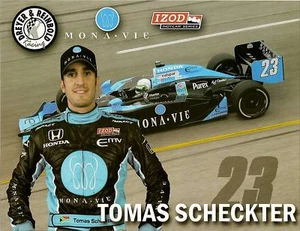 2010 TOMAS SCHECKTER INDIANAPOLIS 500 FOTOKARTE POSTKARTE INDY AUTORENNEN - Bild 1 von 1