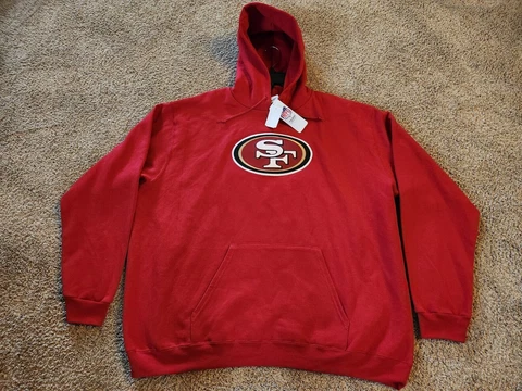 SAN FRANCISCO 49ERS PULLOVER HOODIE MEN'S 2XL BRAND NEW WITH TAGS! Cover