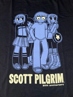 Camisa Negra Scott Pilgrim Exclusiva 20 Aniversario XL Extra Grande Foto 1 de 4