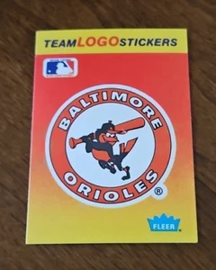 1991 Fleer Baseball Team Logo Sticker - Baltimore Orioles - Picture 1 of 2