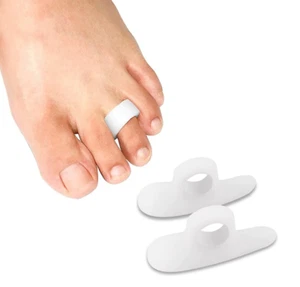 Toe Hammer Straightener Gel Toes Corrector Splint Claw Uk Bunion Separator Pair - Picture 1 of 6