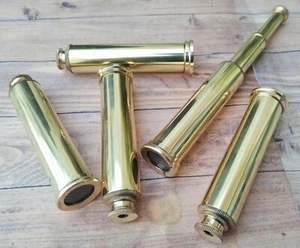 Set of 5 Brass Pencil Shape Telescope Shiny Finish Vintage Style Nautical - Picture 1 of 7