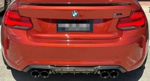 3.75" Black Slip-On Exhaust Tips for BMW BMW M2 inc Competition & CS (F87) 2016+ - Picture 1 of 3