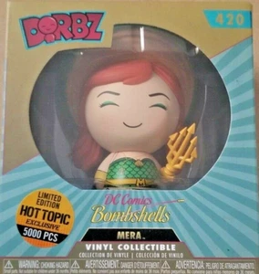 FUNKO Dorbz MERA DC Comics #420 HOT TOPIC LIMITED EDITION RARE VINYL COLLECTIBLE - Picture 1 of 2